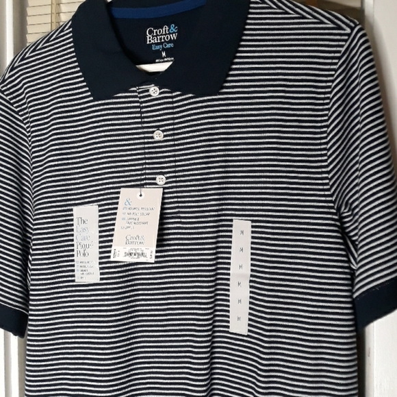 croft & barrow Other - 🆕Croft & Barrow blue and white striped polo shirt